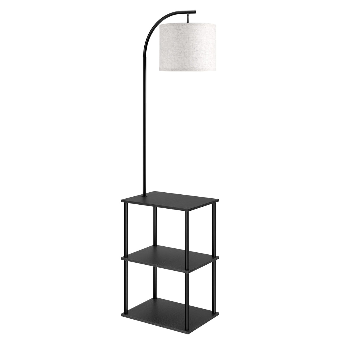 Partphoner floor lamp with table living room setup, modern rustic style