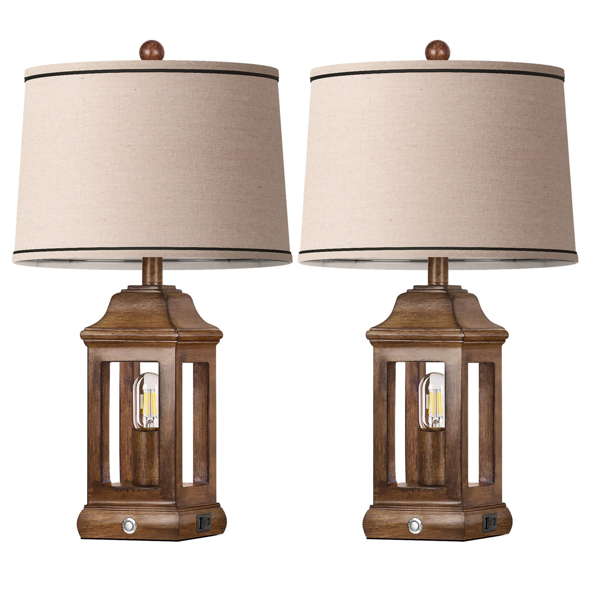 Partphoner LED bulbs included with easy E26 base.