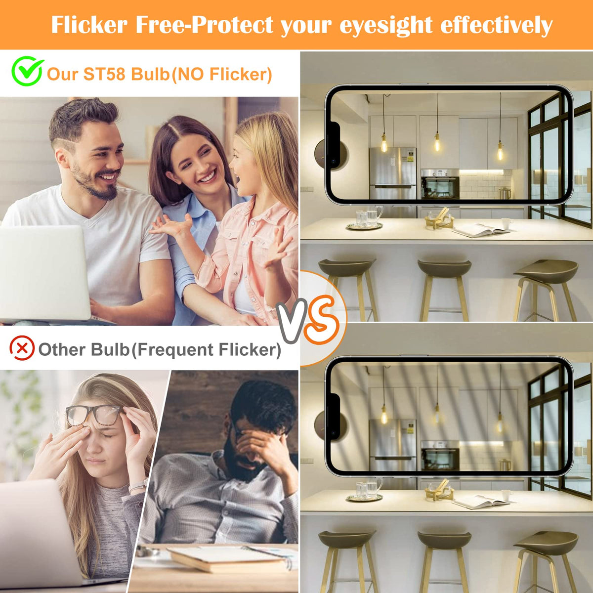 PARTPHONER clear glass bulb suitable for chandeliers and pendants.