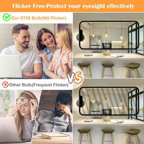 PARTPHONER clear glass bulb suitable for chandeliers and pendants.