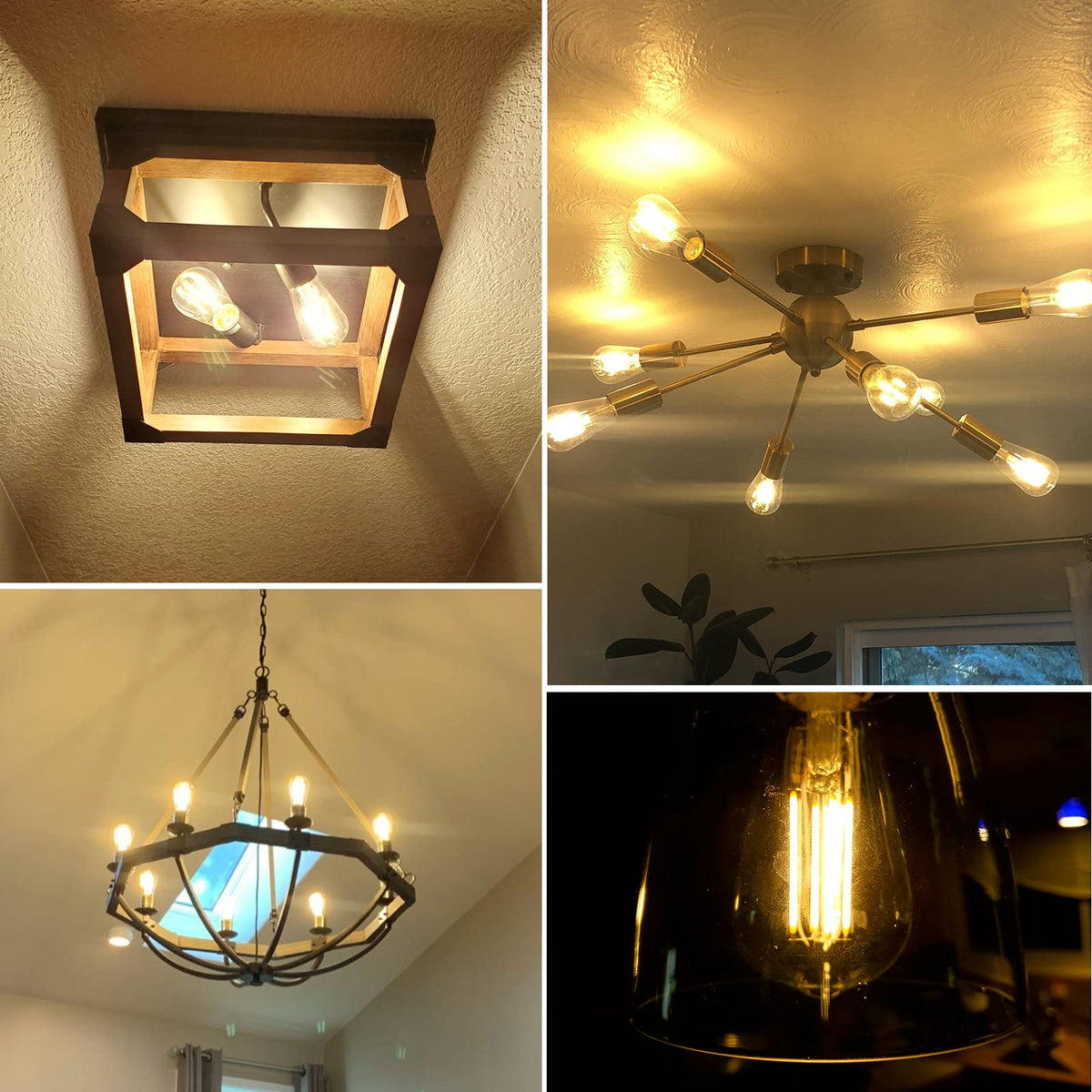 PARTPHONER energy-saving 6W replaces 60W incandescent.