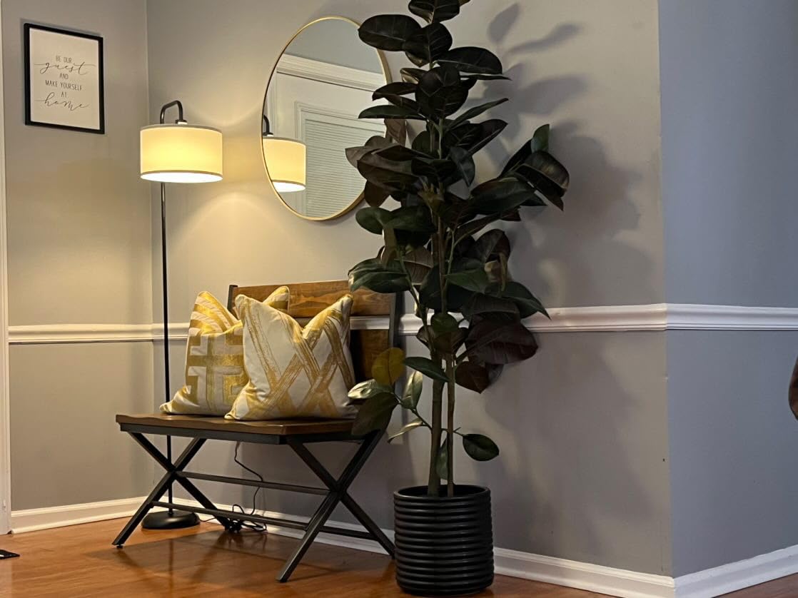 PARTPHONER linen shade diffuses light to reduce glare and eye strain.