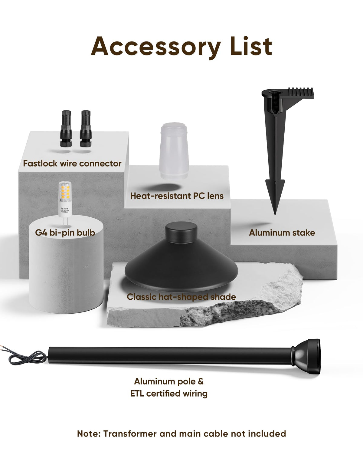 PARTPHONER matte black design enhances outdoor spaces with modern appeal.