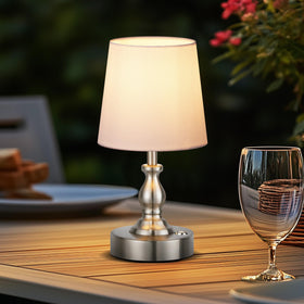 Includes a 3000K warm LED bulb for immediate use.