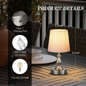 PARTPHONER table lamp suited for desks and reading nooks.