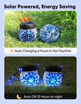 PARTPHONER solar lanterns hang from trees or hooks for versatile outdoor decor.