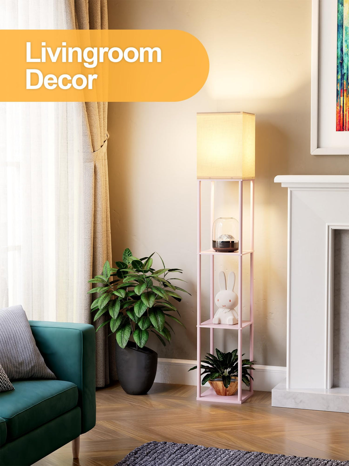 PARTPHONER pink lamp provides three color temps for flexible mood