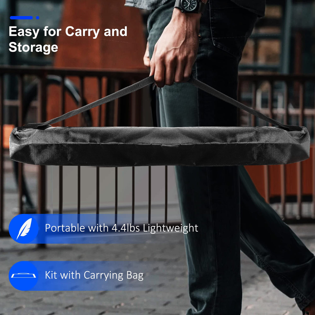 PARTPHONER portable light with carrying bag for easy transport