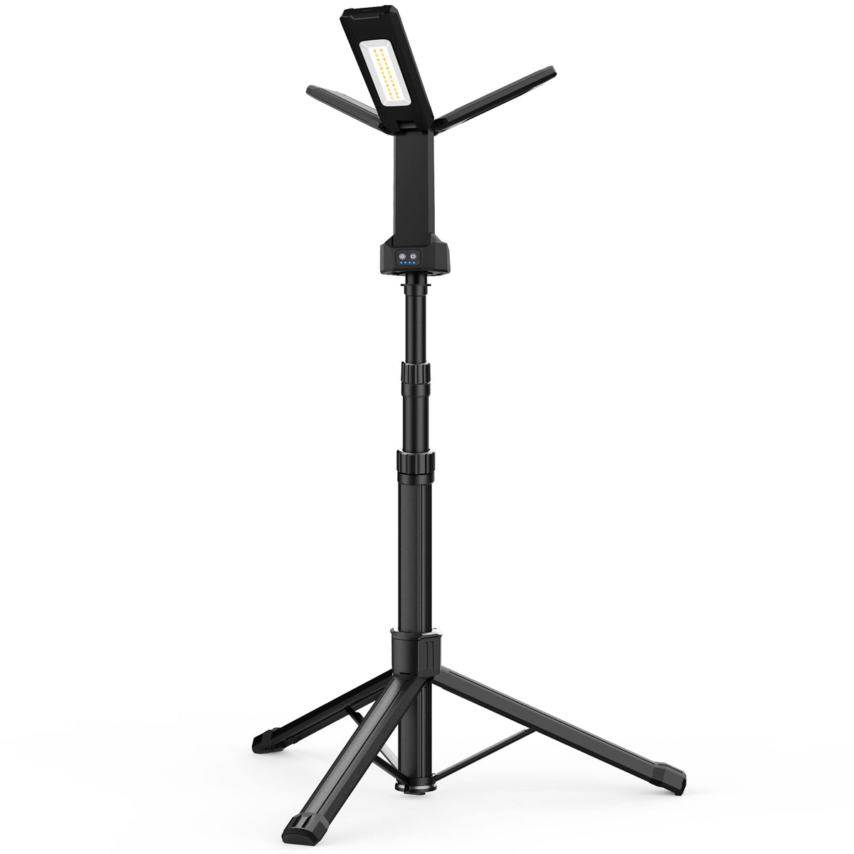 PARTPHONER rechargeable LED work light on stand for portable outdoor lighting
