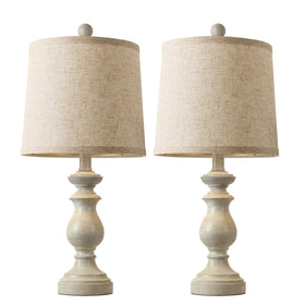 PARTPHONER rustic lamp shade closeup shows linen texture and soft glow.