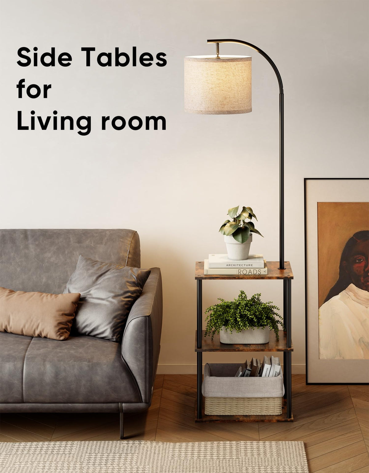 PARTPHONER space-saving design doubles as nightstand or end table