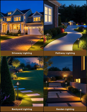 PARTPHONER sturdy stakes keep lights steady in grass and soil.