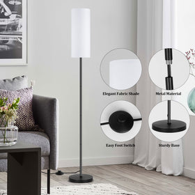 PARTPHONER tall floor lamp with E26 socket supports versatile bulbs.