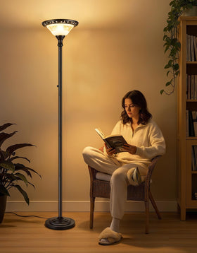 PARTPHONER torchiere 3CCT LED bulb with memory remembers last setting
