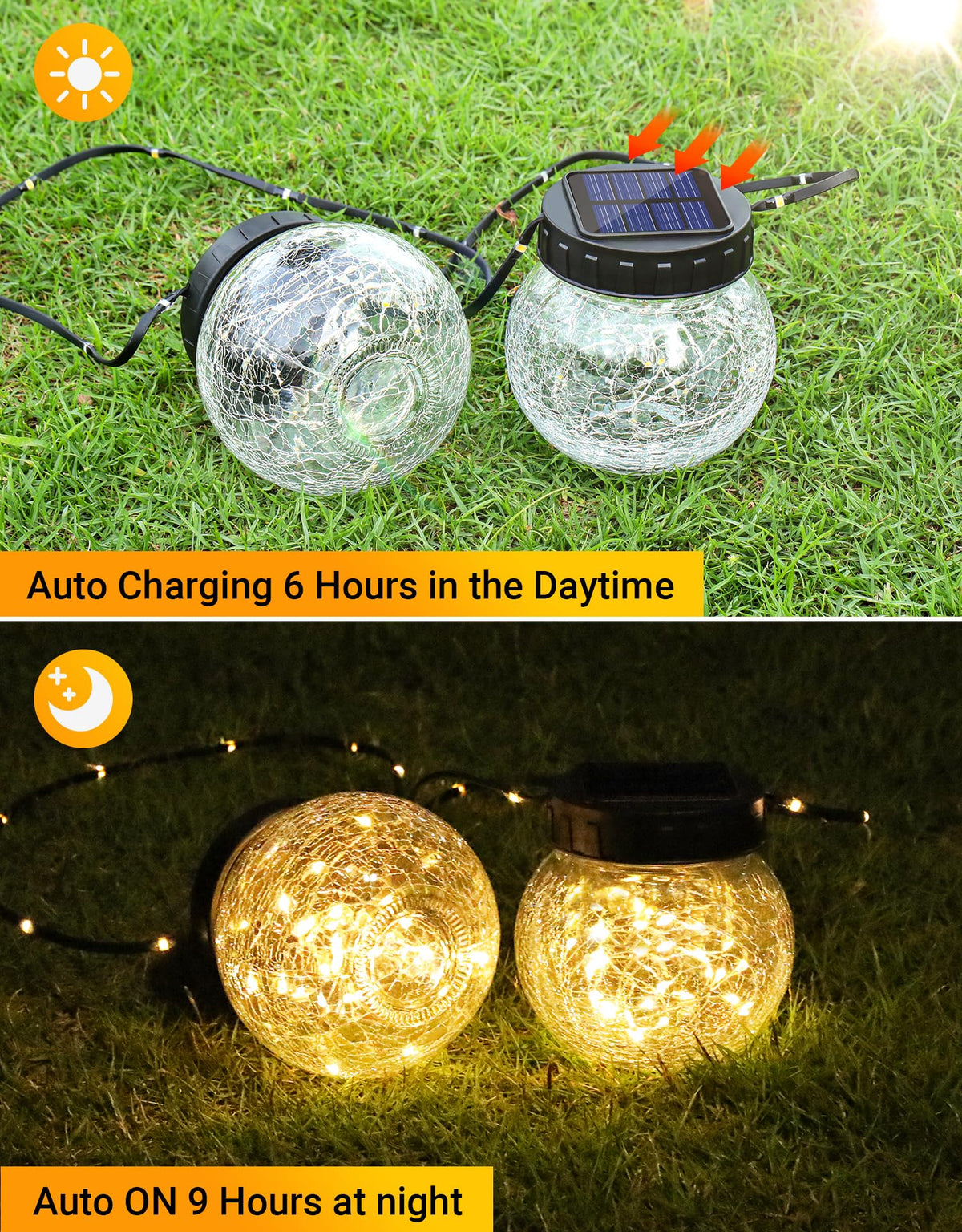 PARTPHONER waterproof outdoor lantern endures rain and elements