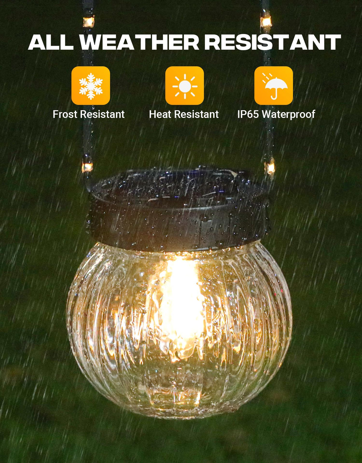 PARTPHONER decorative solar lanterns suit weddings and Christmas outdoor decor.