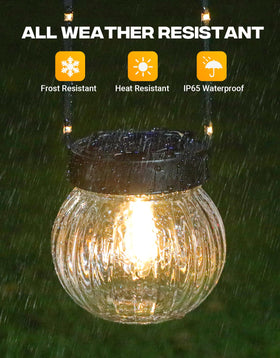 PARTPHONER decorative solar lanterns suit weddings and Christmas outdoor decor.