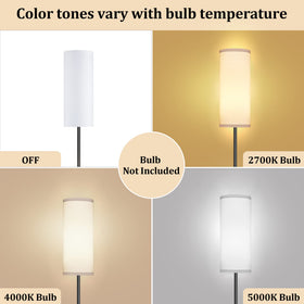 PARTPHONER white lampshade close-up softens room lighting.