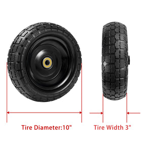 Parts Camp Gorilla Cart flat-free pair enables smooth, maintenance-free movement