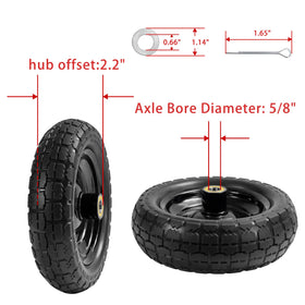 Parts Camp Gorilla Cart replacement wheel fits hand trucks and wagons