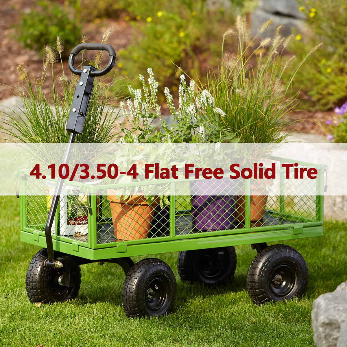 Parts Camp Gorilla Cart 10-inch tire puncture-proof for lawn work