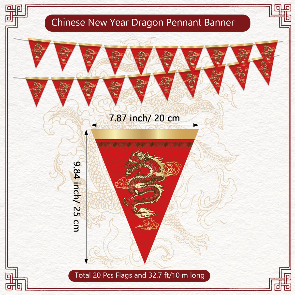 Party Greeting Chinese folding fans feature lucky symbols for thoughtful decorations.