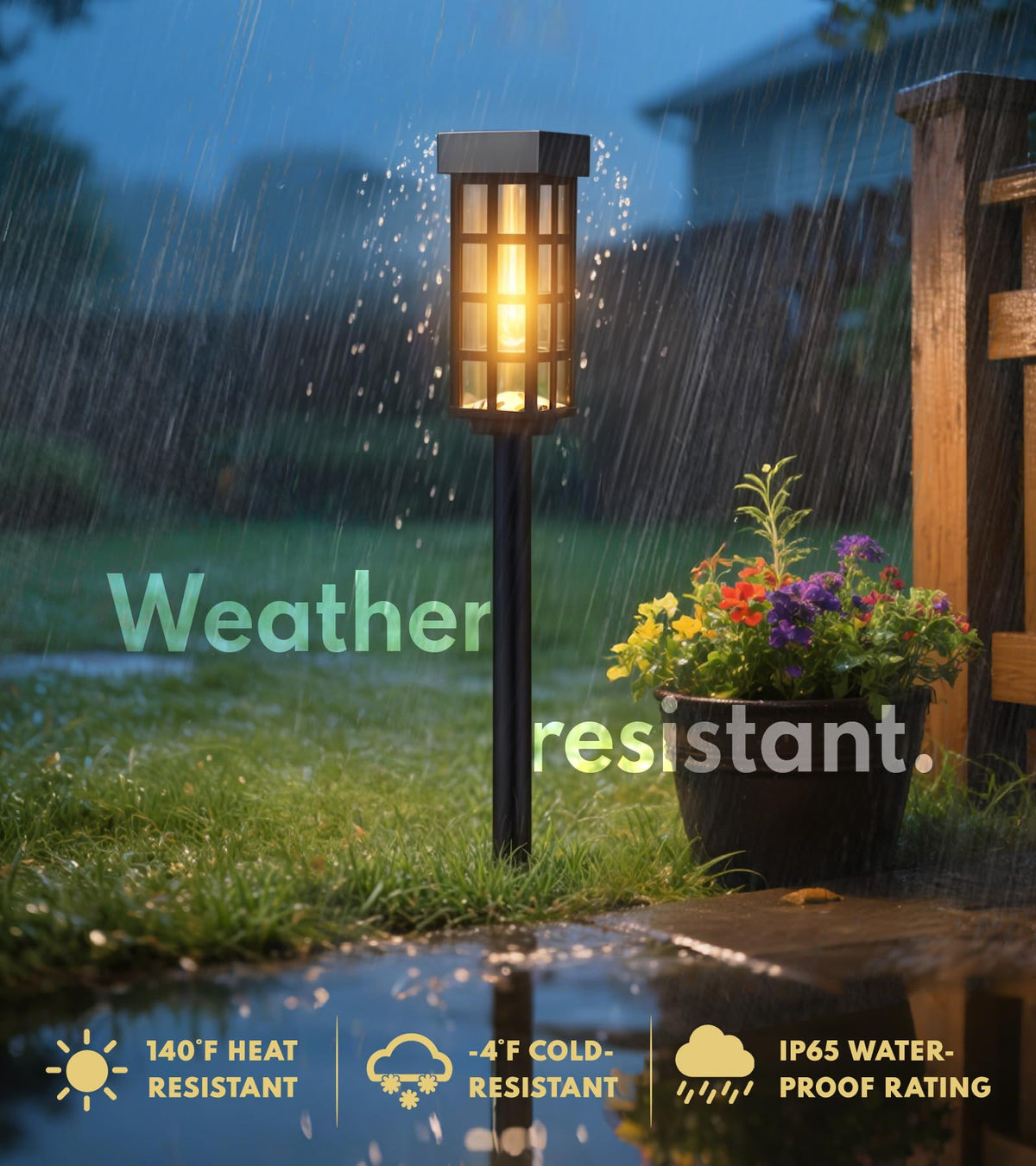 PASAMIC solar pathway light patio edge highlighting borders and ambience