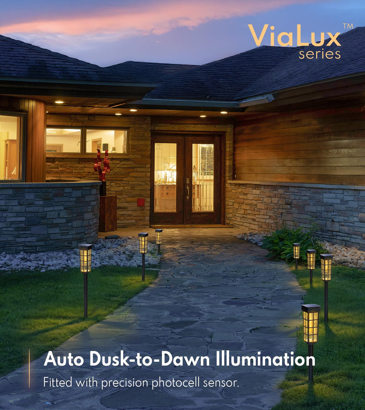 PASAMIC solar pathway light weather durability protecting against sun, rain, and cold