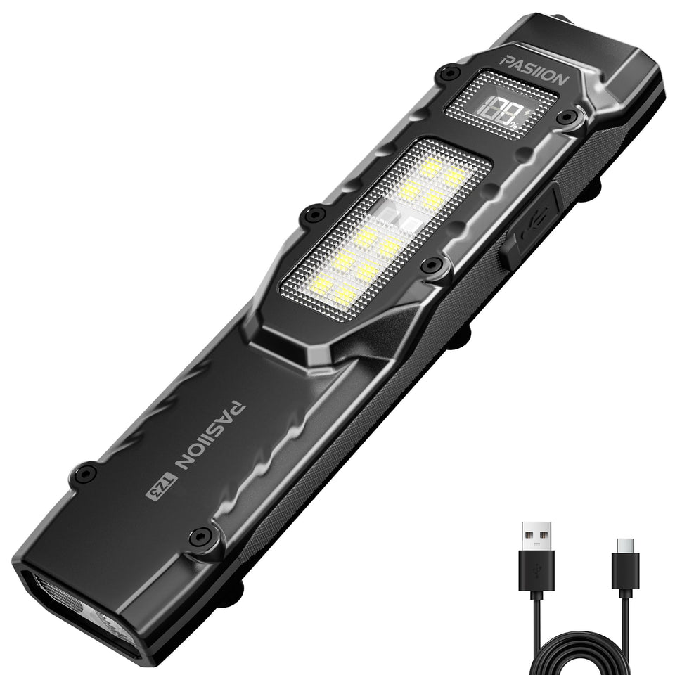 PASIION EDC flashlight delivers 1500 lumens for clear, long-range visibility.