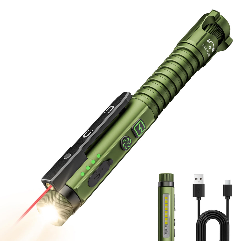 PASIION EDC flashlight 800-lumen beam for clear visibility in dim settings
