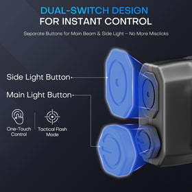PASIION EDC flashlight remembers last mode for quick access.