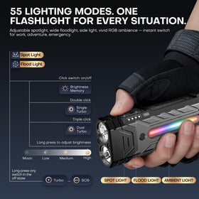 PASIION EDC RGB ambient mode showcases colorful lighting options