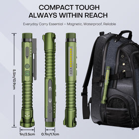 PASIION EDC flashlight three-switch design for quick access to lights