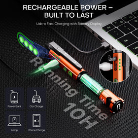 PASIION EDC flashlight USB-C rechargeable for quick power top-ups