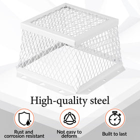 Pasimy universal vent guard withstands outdoor weather while staying rust-free.