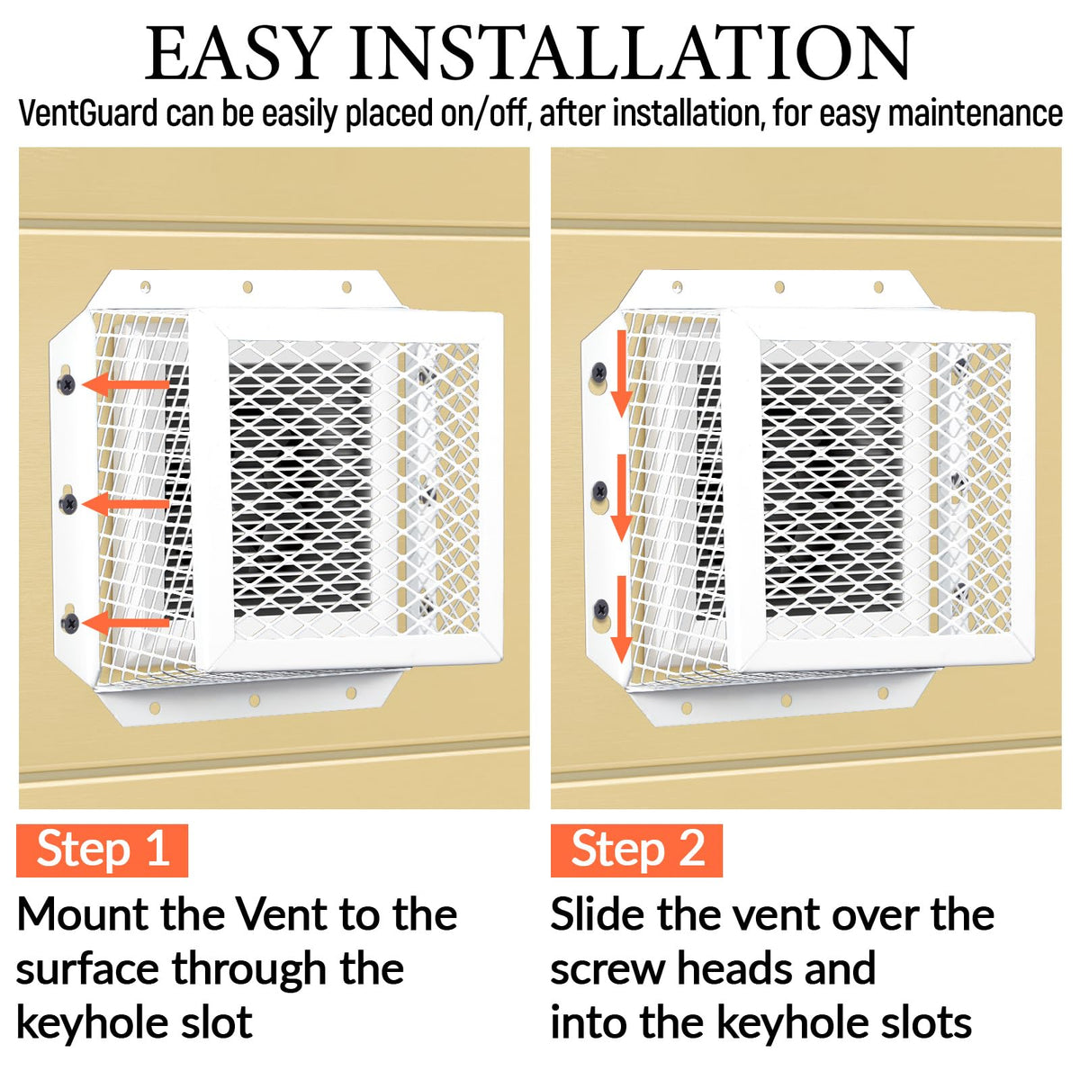 Pasimy vent cover with simple drill-and-screw installation for quick setup.