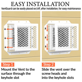 Pasimy vent cover with simple drill-and-screw installation for quick setup.
