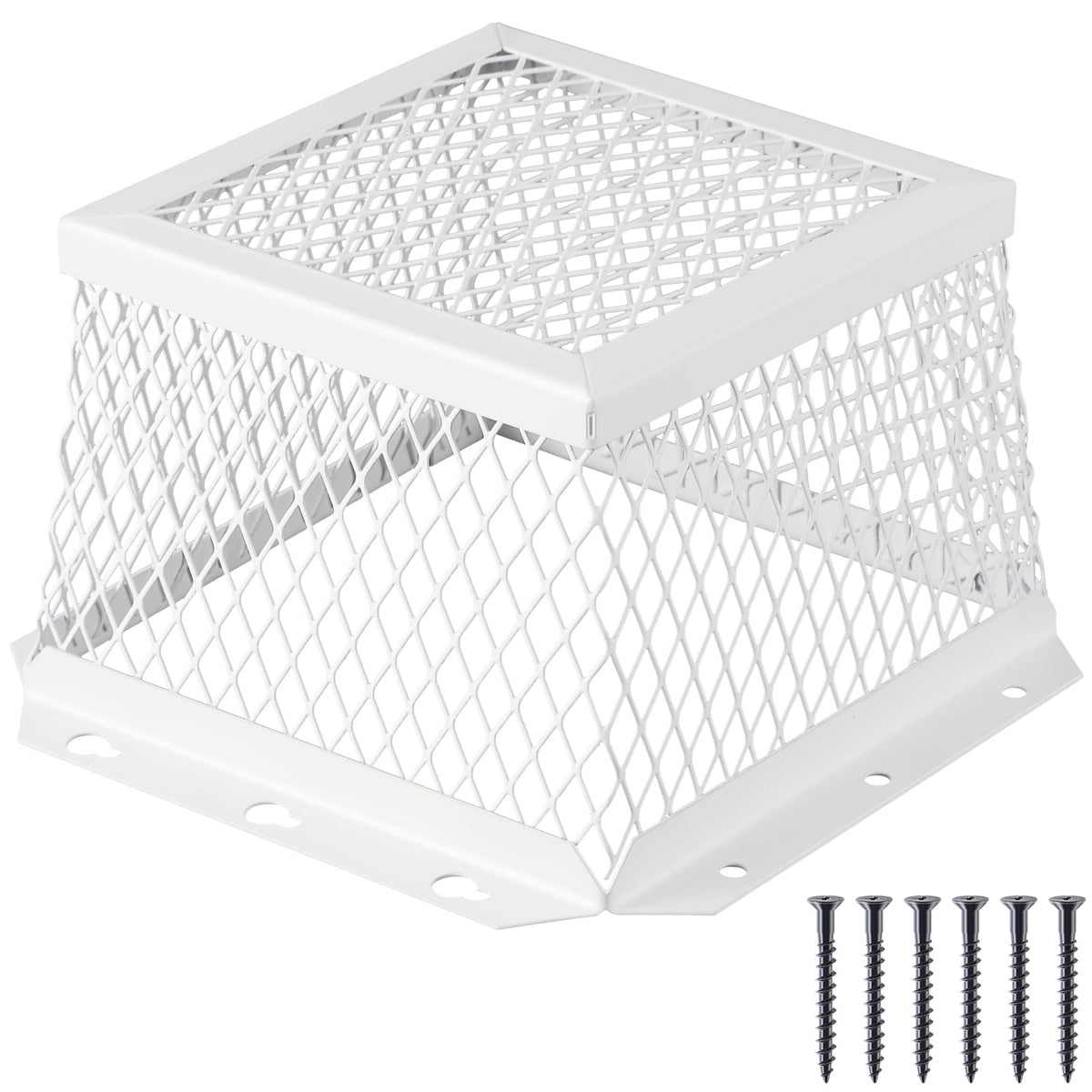 Pasimy vent guard on exterior vent, preventing birds and pests from entering.