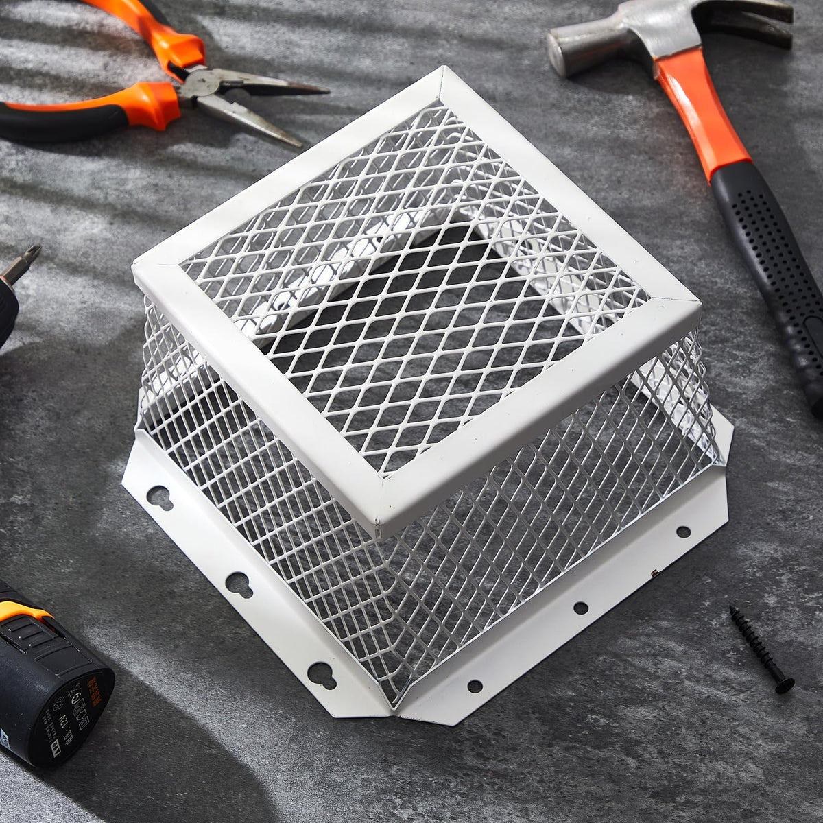 Pasimy 7x7x5 inch vent guard blends with modern home aesthetics.