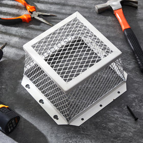 Pasimy 7x7x5 inch vent guard blends with modern home aesthetics.