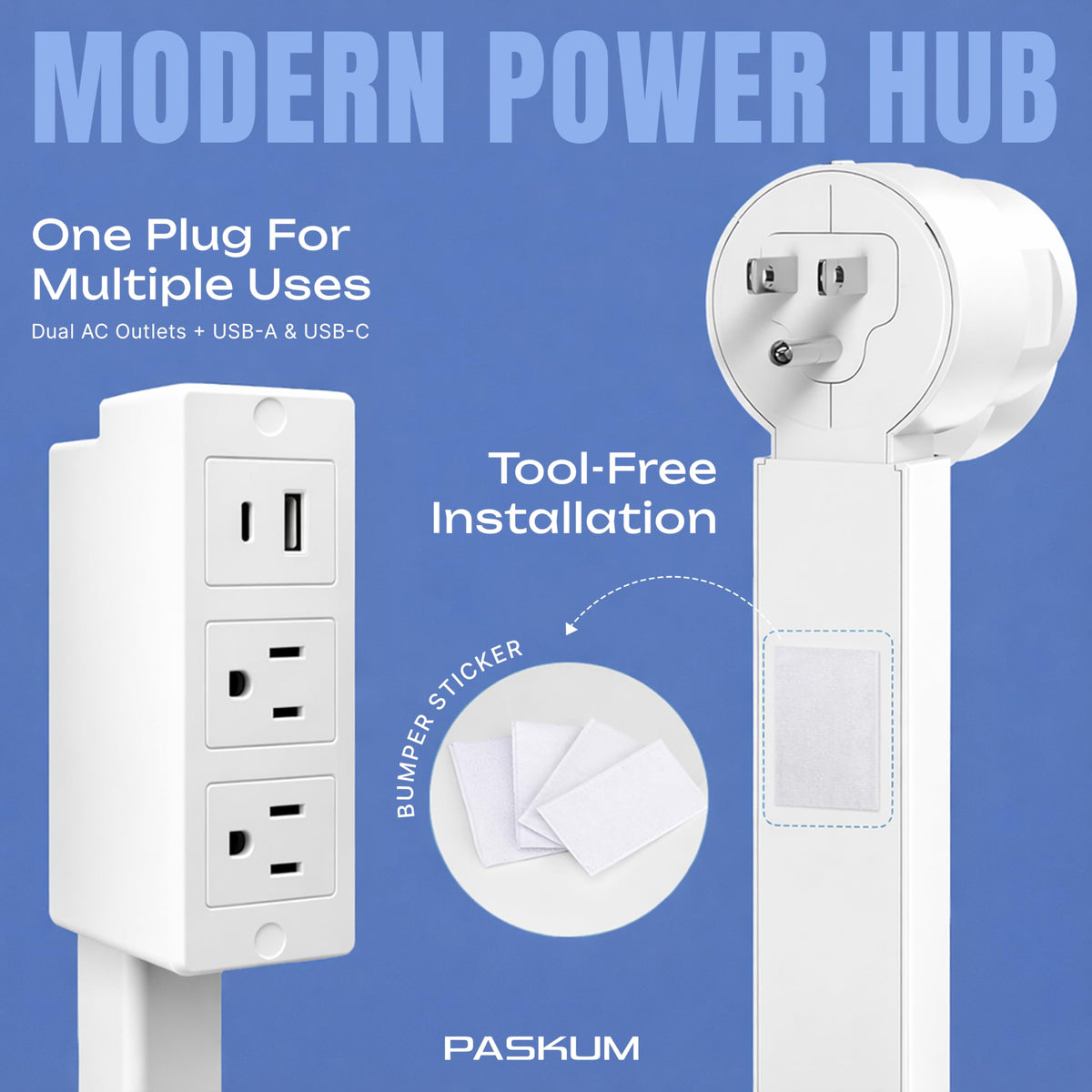 PASKUM durable outlet extender kit simplifies remodeling with secure mounting