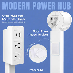PASKUM durable outlet extender kit simplifies remodeling with secure mounting