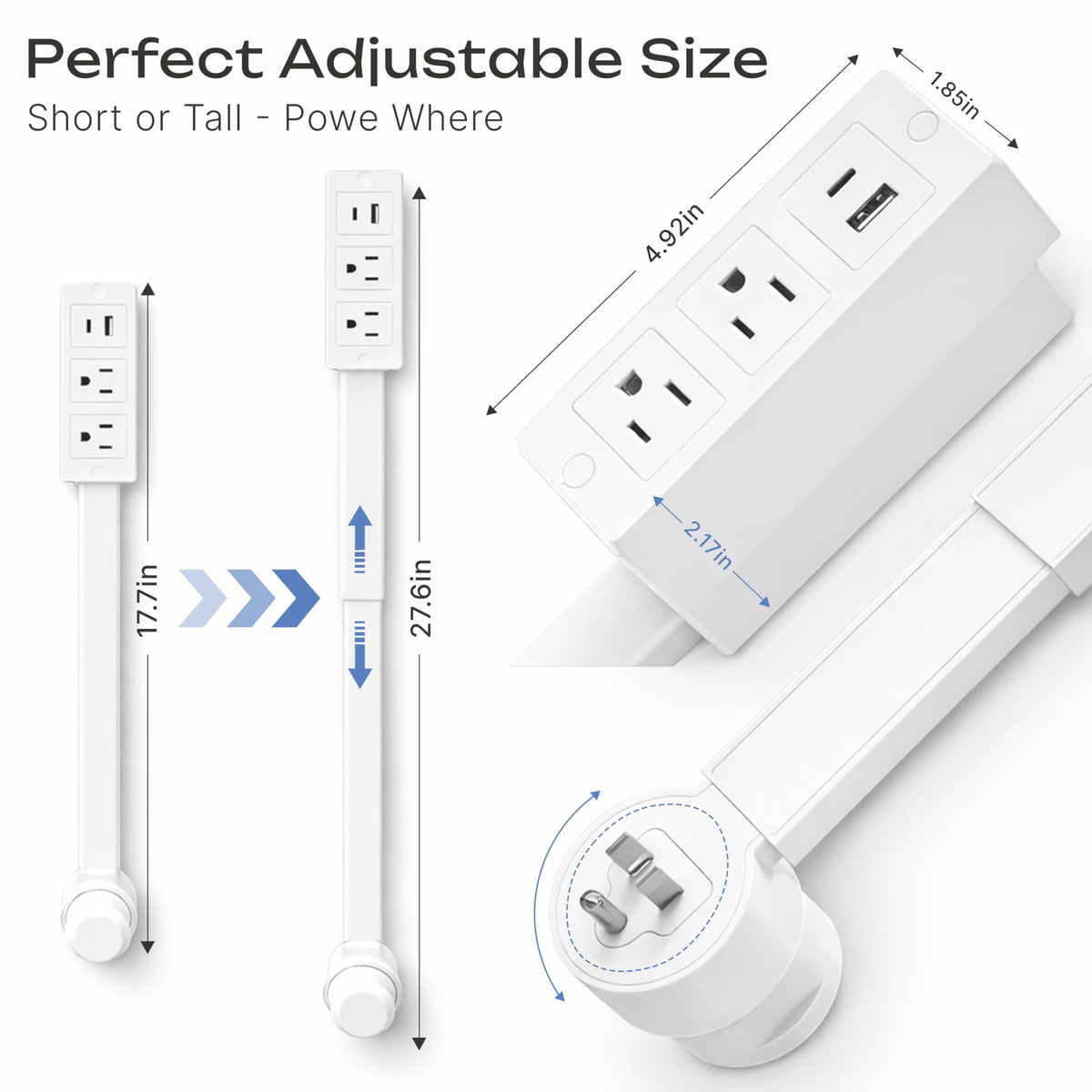 PASKUM outlet extender installation in progress shows quick, tool-free setup