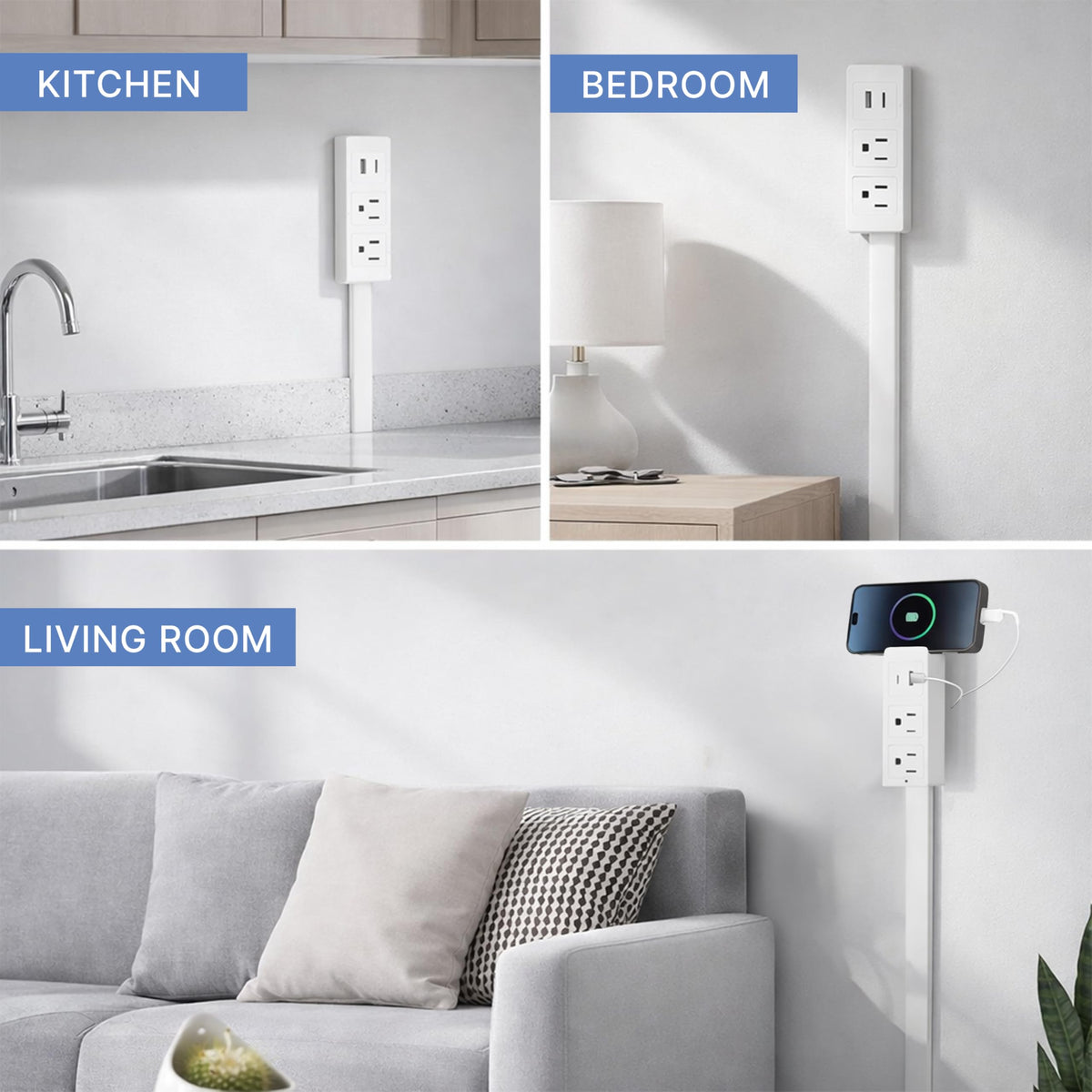 PASKUM universal compatibility ensures outlets sit flush across different box depths