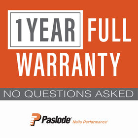 Universal compatibility badge indicates use across Paslode cordless finish and brad nailers.