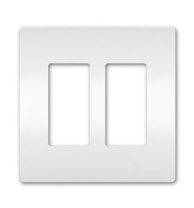 Pass & Seymour Radiant 2-Gang screwless wall plate in white for a clean, cohesive look