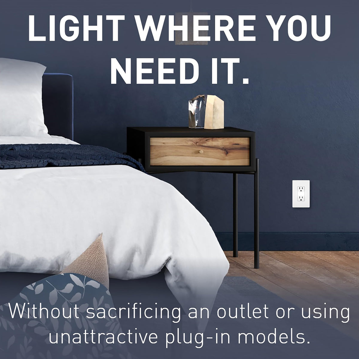 Pass & Seymour Radiant five-level brightness control from off to high.