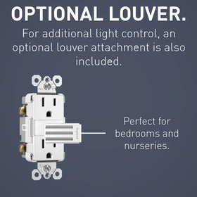 Pass & Seymour Radiant hidden sensor night light auto-adjusts to ambient light.