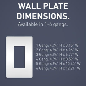 Back subplate detail of Pass & Seymour Radiant wall plate