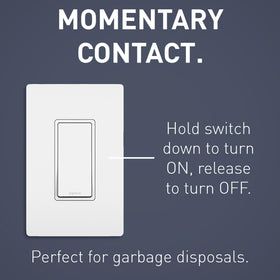 Pass and Seymour Radiant wall switch front view for easy manual control